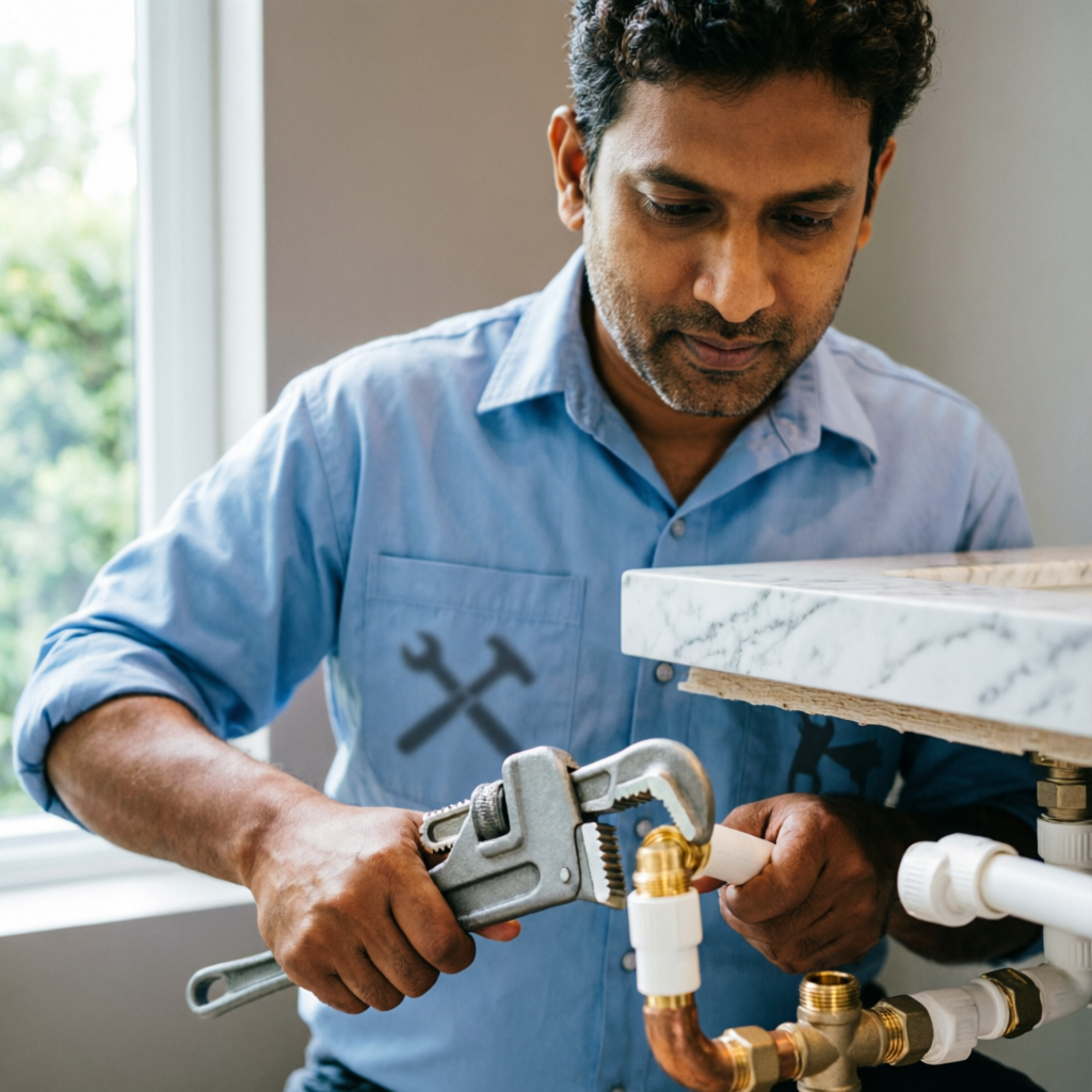 Plumbing installation work by Muhammad Tariq
