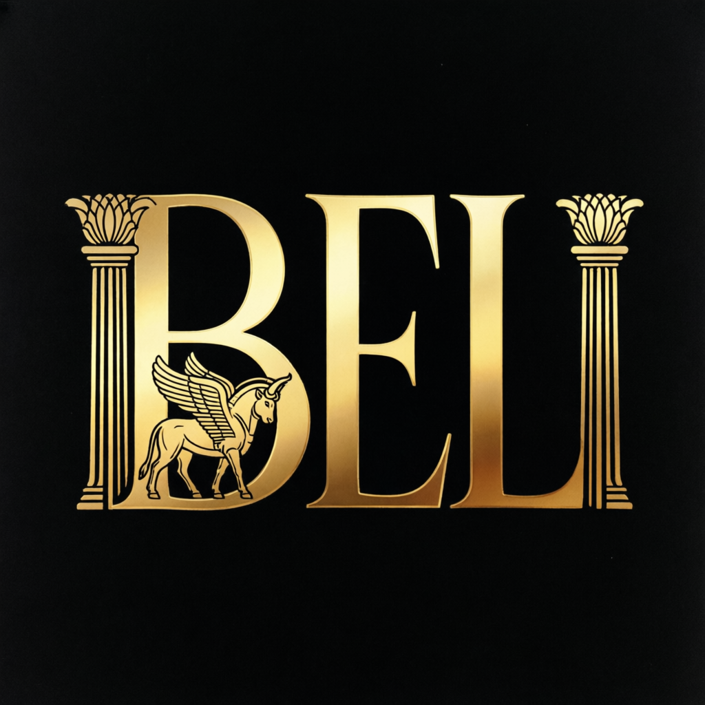 لوگوی تخت‌جمشیدی BEL