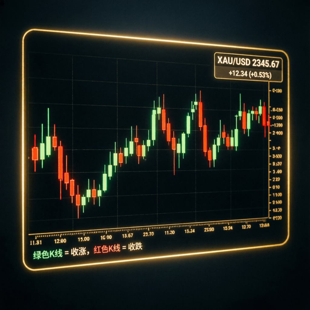 XAU/USD gold futures trading chart
