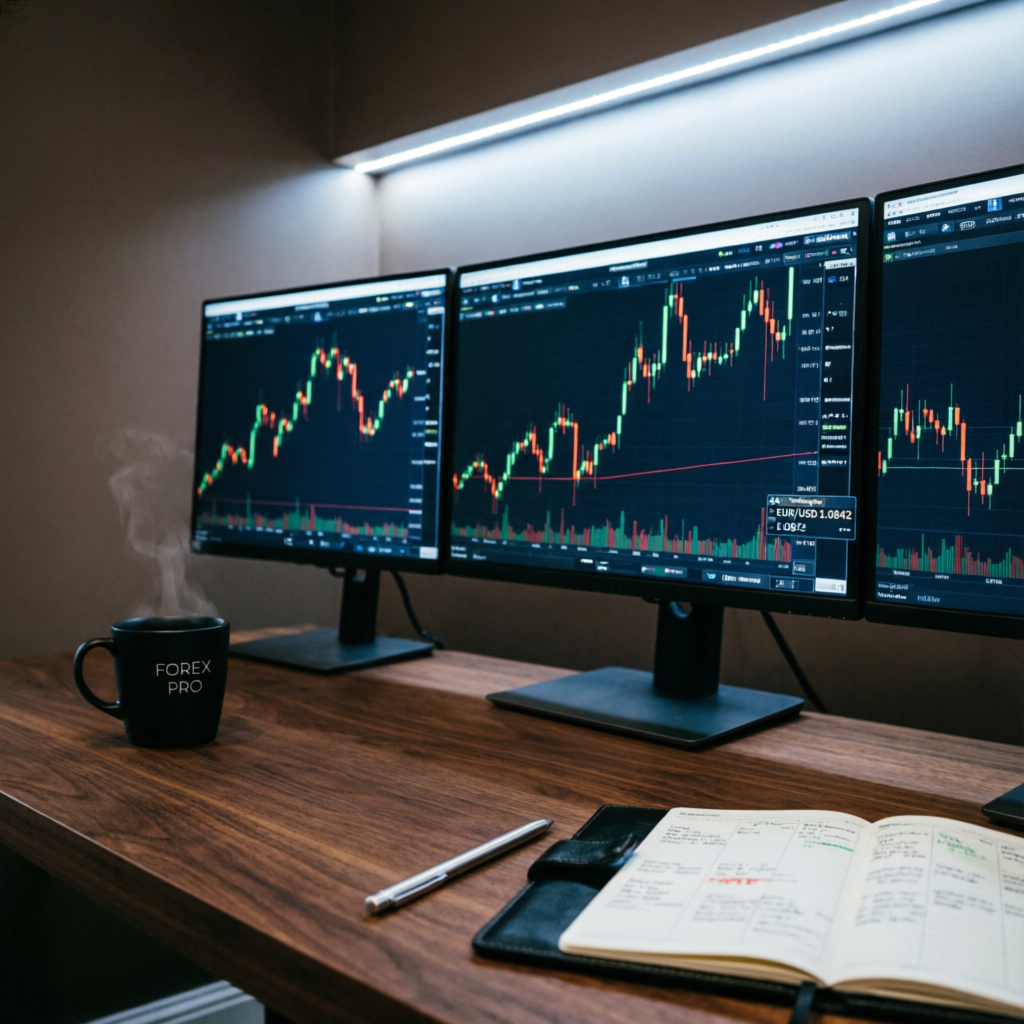 Professional Forex Trading Workspace