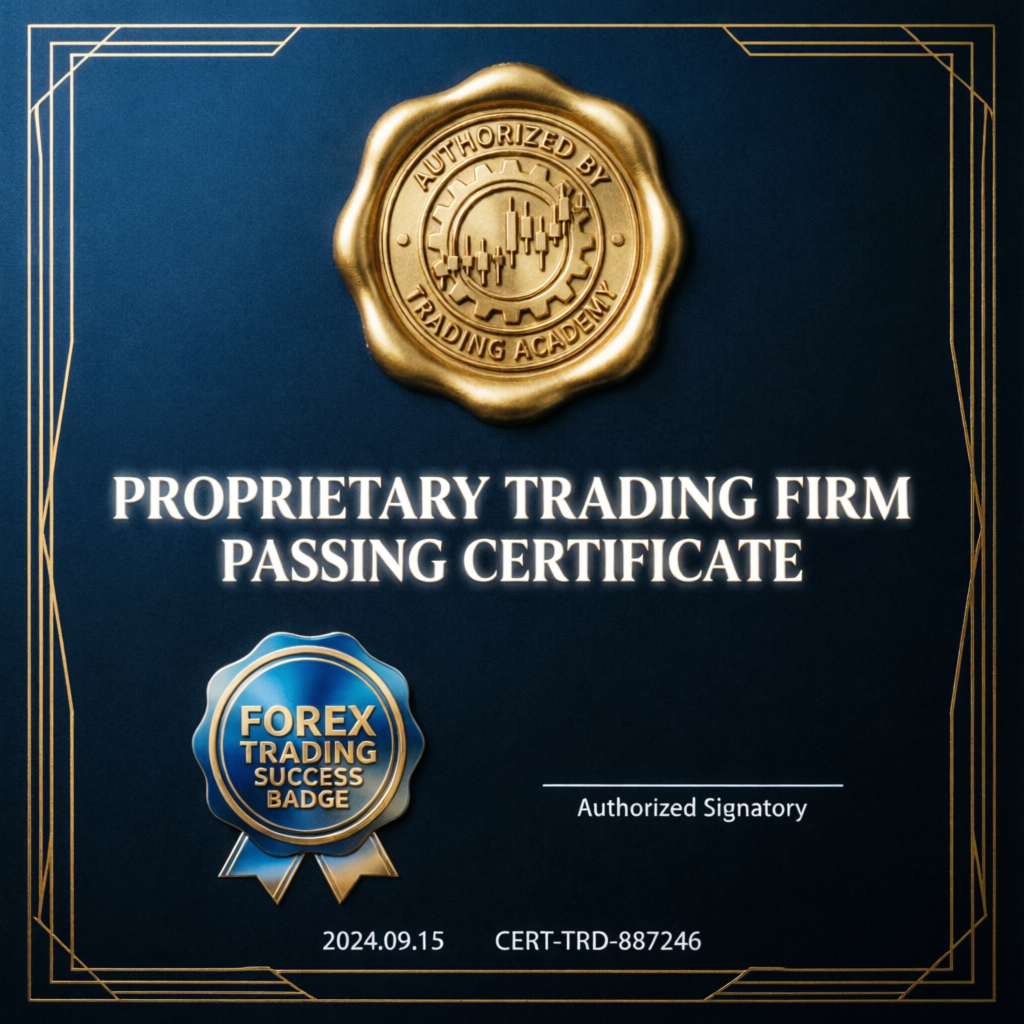 Prop Firm Passing Certificate - PFM Capitals
