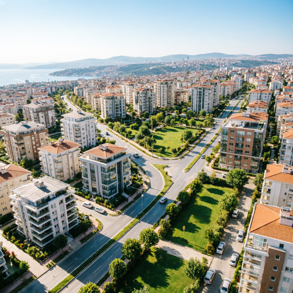 Pendik Harmandere çevresi kuş bakışı görünüm