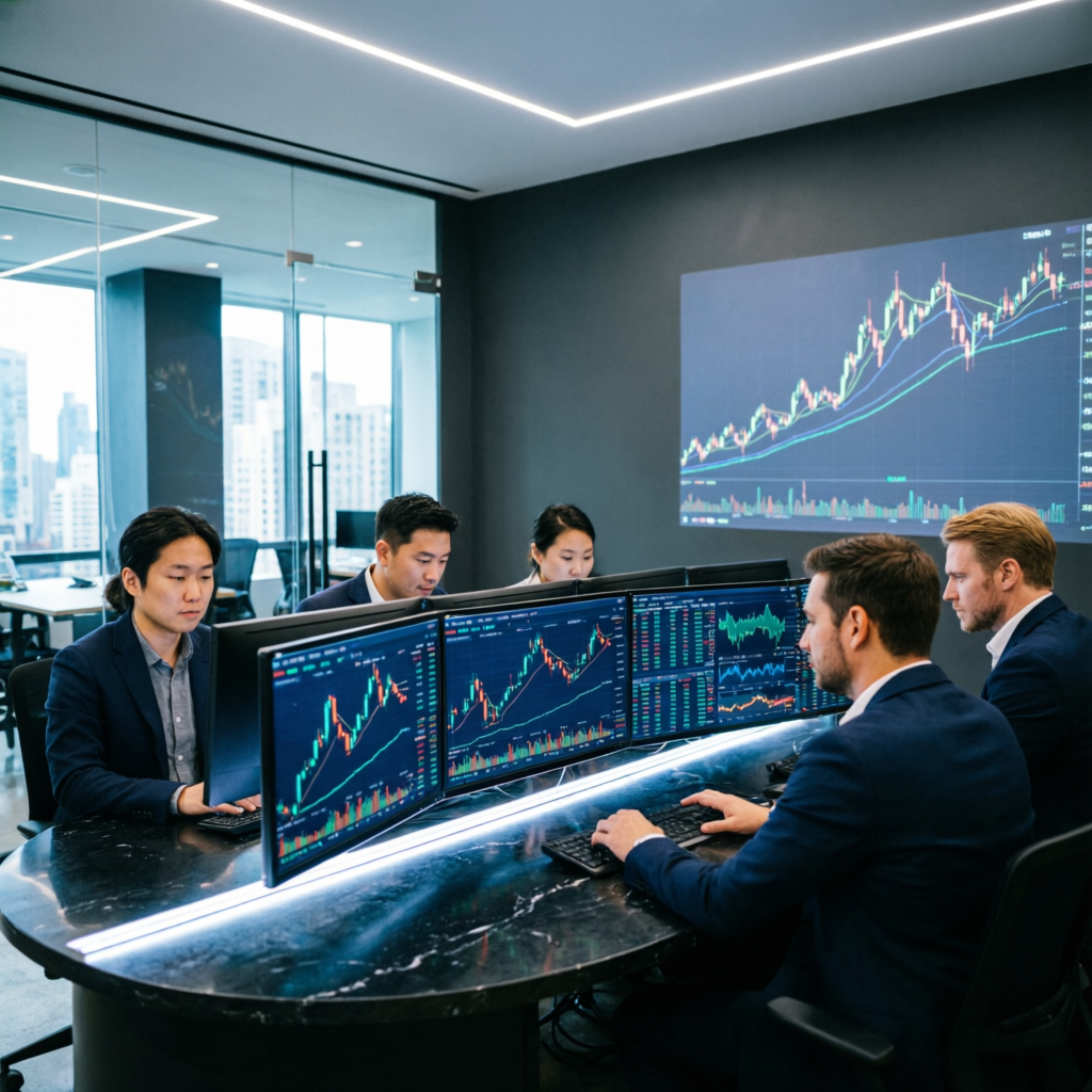 PFM Capitals professional trading team managing prop firm accounts