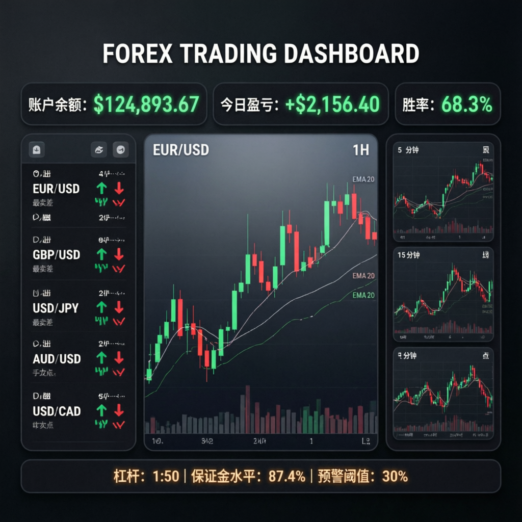 Forex Trading Dashboard - One Funded Review 2026