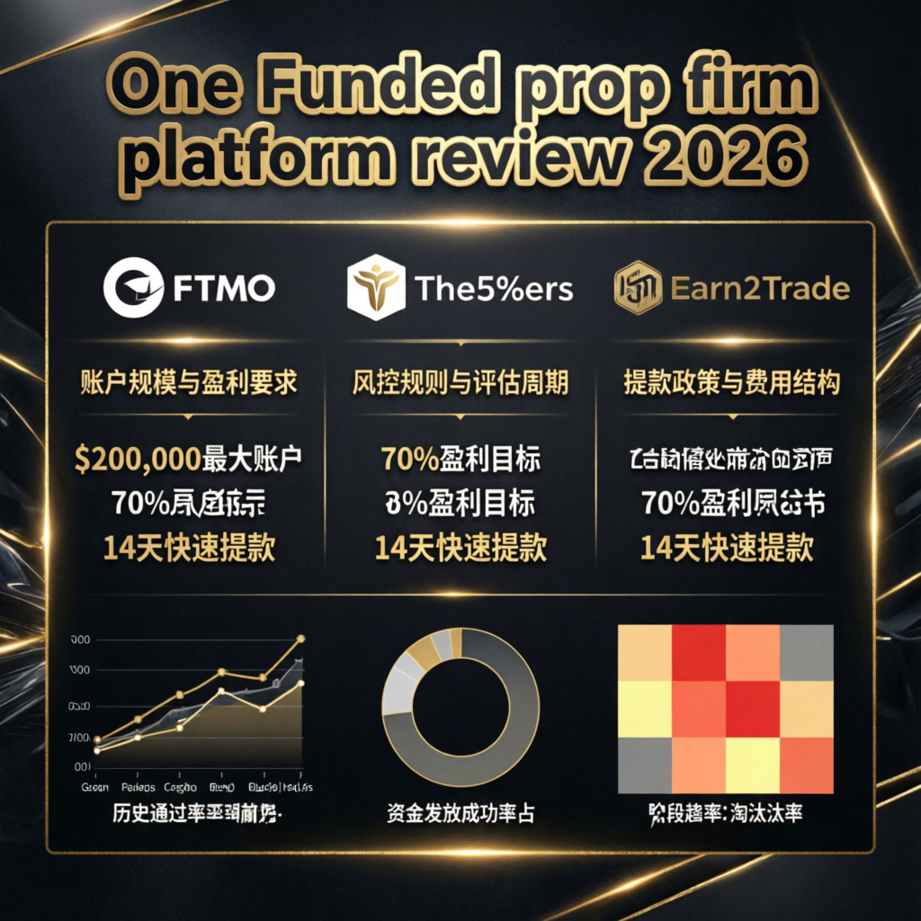 One Funded prop firm platform review 2026 comparison chart
