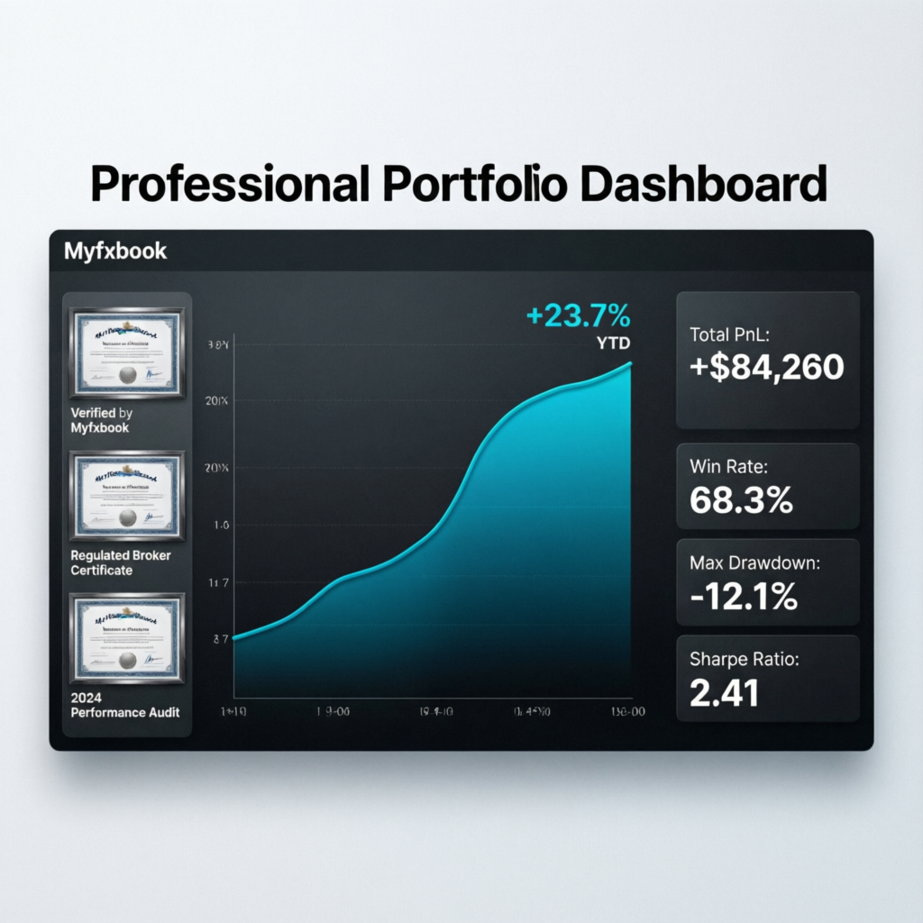Professional Portfolio Dashboard - Verified Trading Results by PFM Capitals
