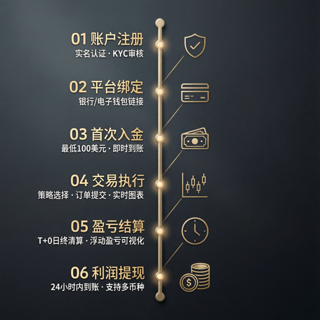 Step-by-Step Trading Process Guide - From Registration to Profit Withdrawal