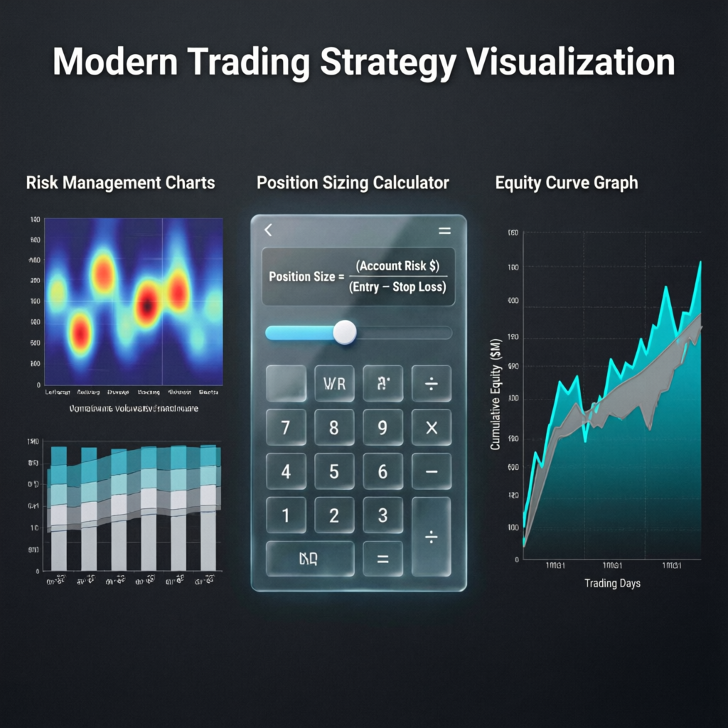 Modern Trading Strategy Visualization - Risk Management and Position Sizing by PFM Capitals