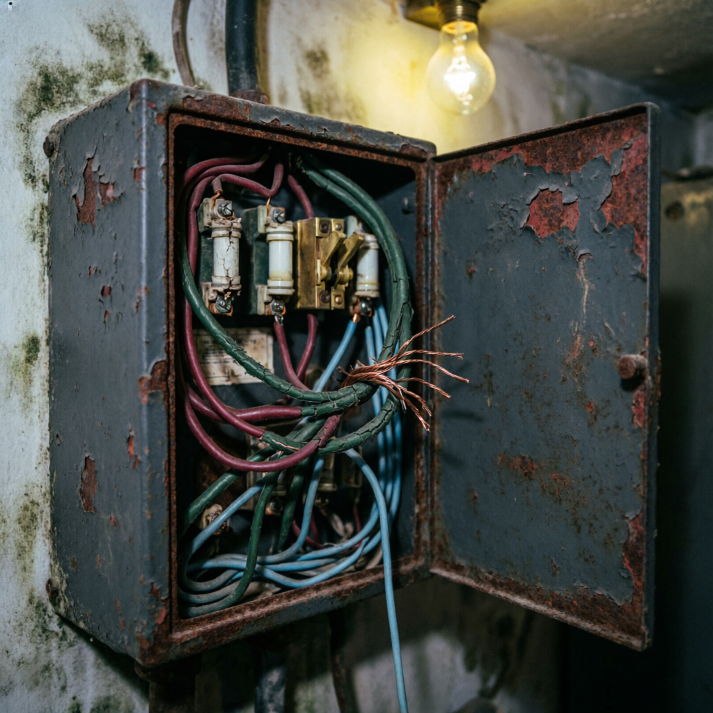 Antes - Cuadro eléctrico antiguo