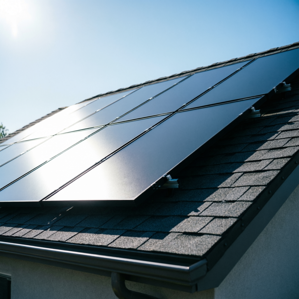 Después - Paneles solares instalados