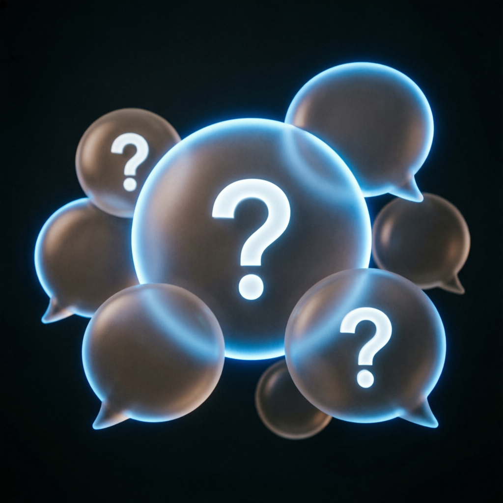 FAQ question and answer concept for prop firm passing service