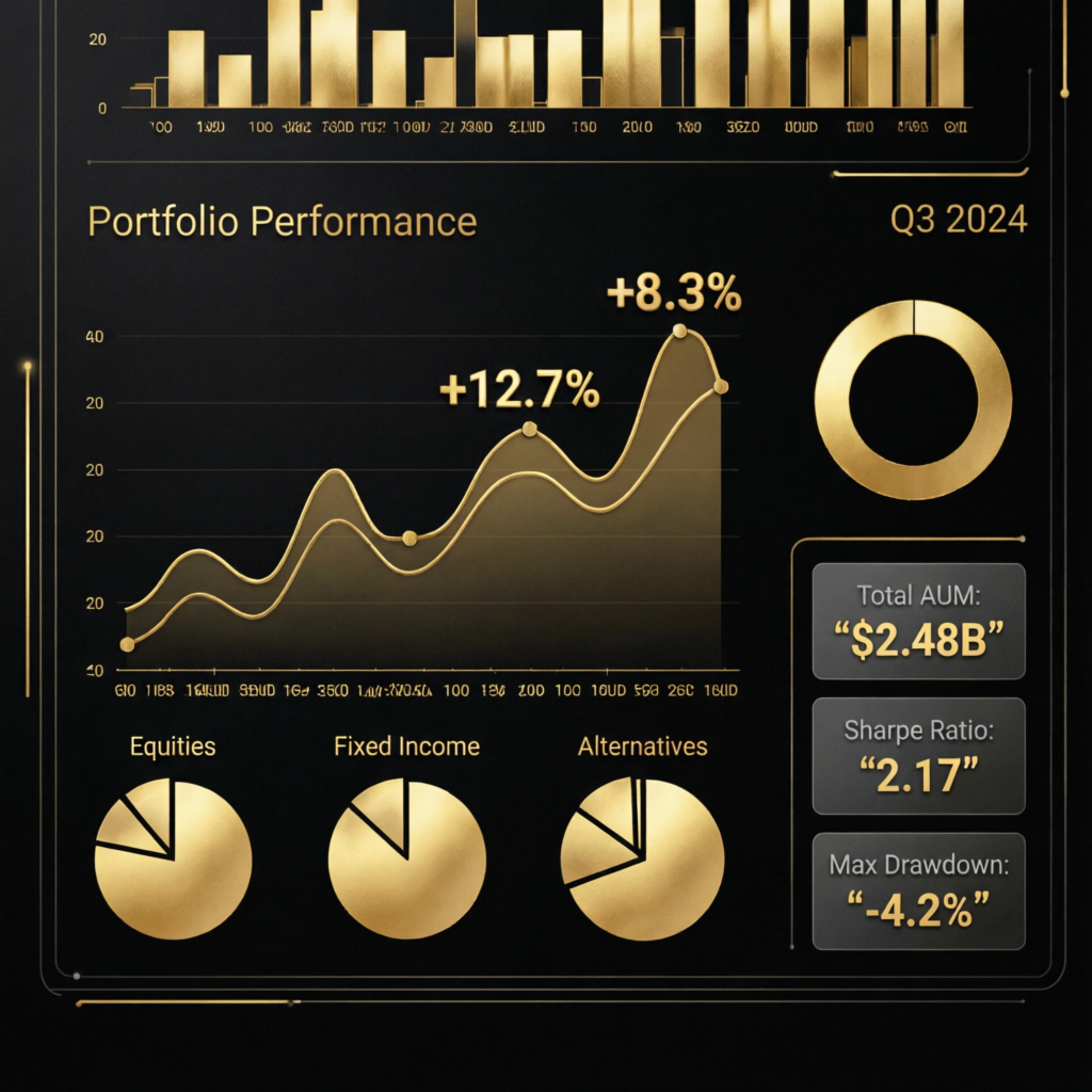 Portfolio performance analytics dashboard