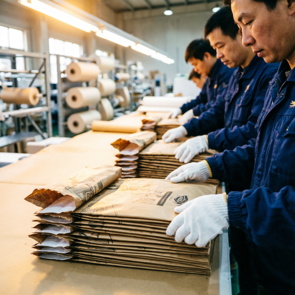 Angpow Packet Quality Control process at the factory
