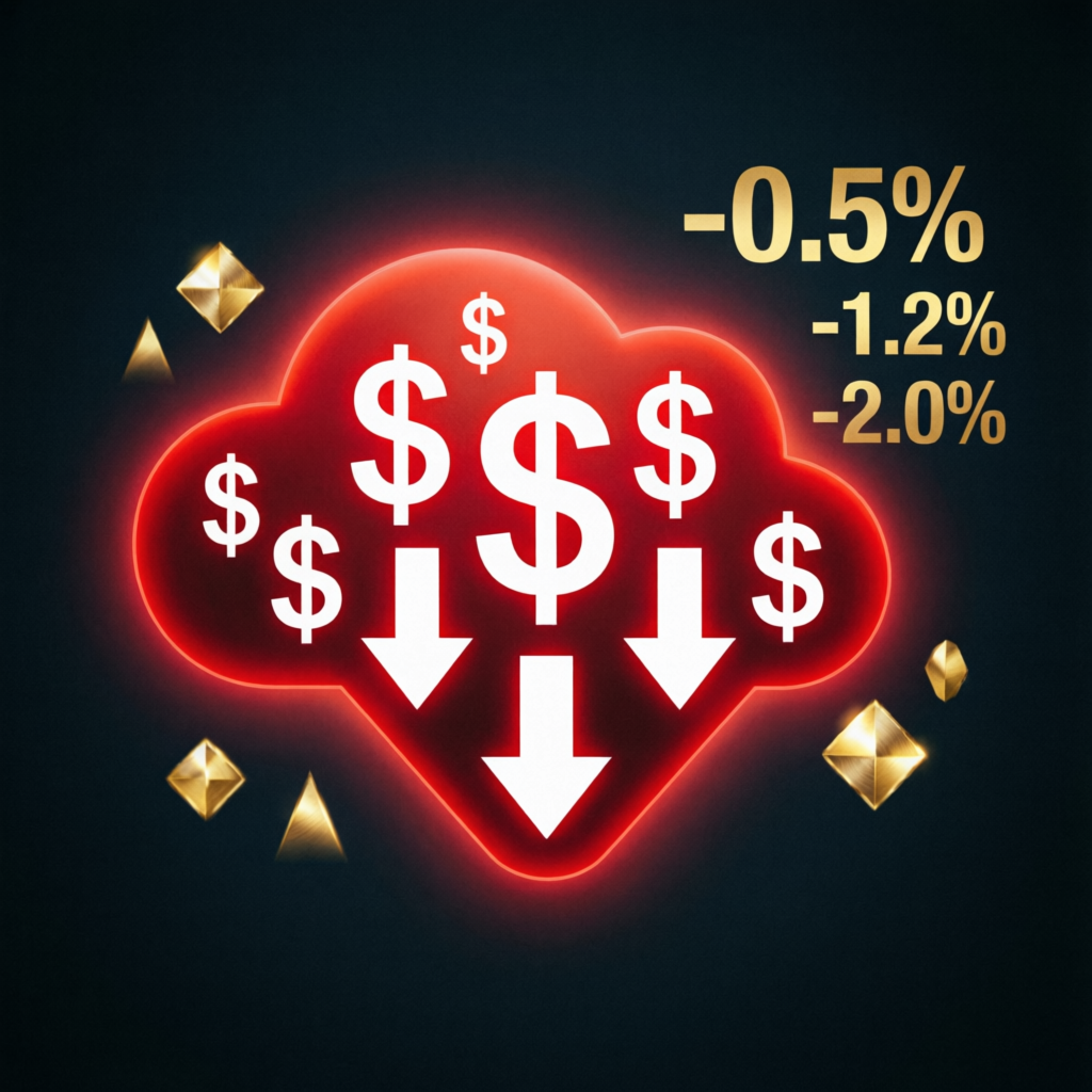 Daily loss limit visualization showing red warning zone with percentage indicators