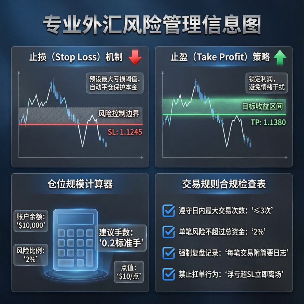 Professional forex risk management and trading rules compliance
