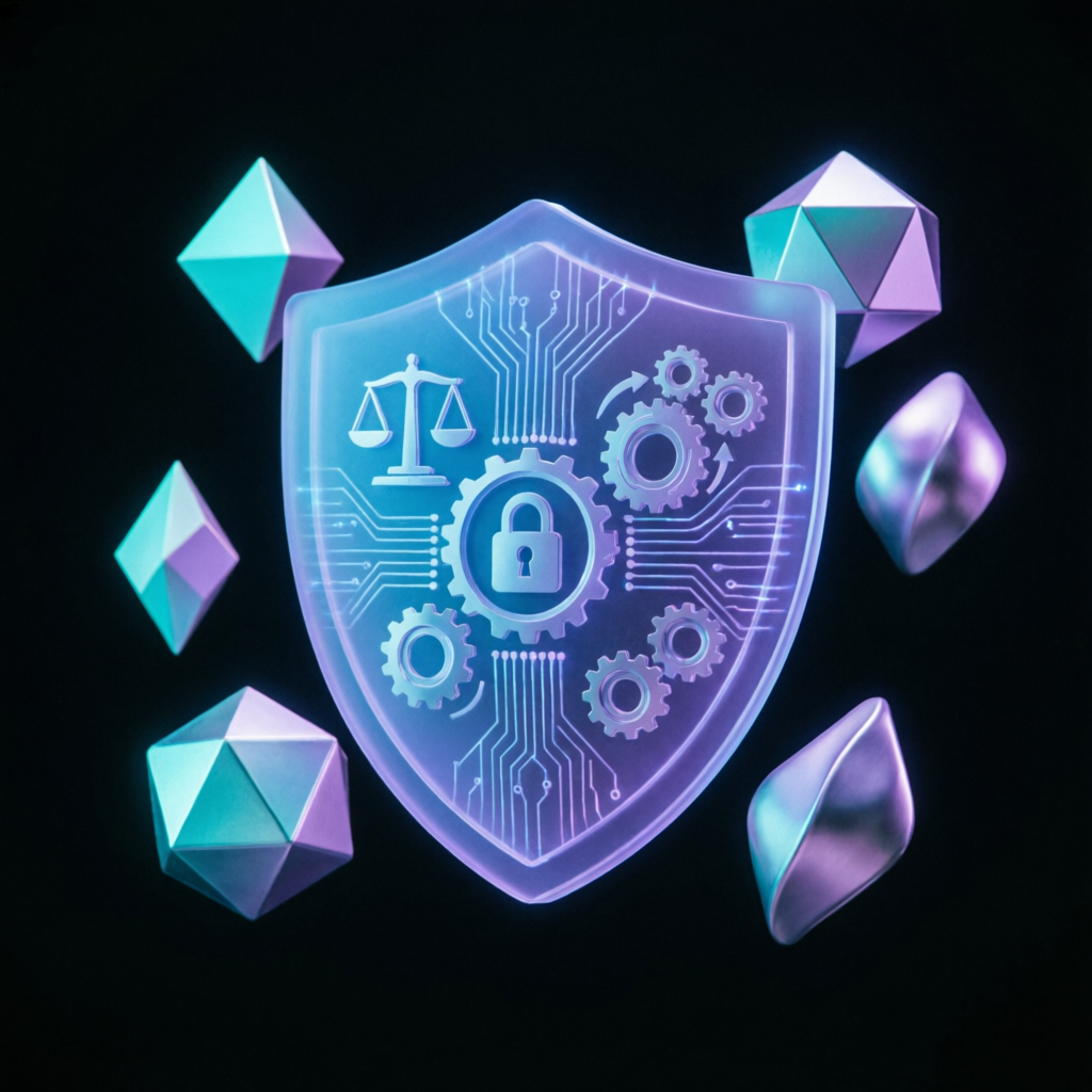Risk management shield protecting trading account from drawdown