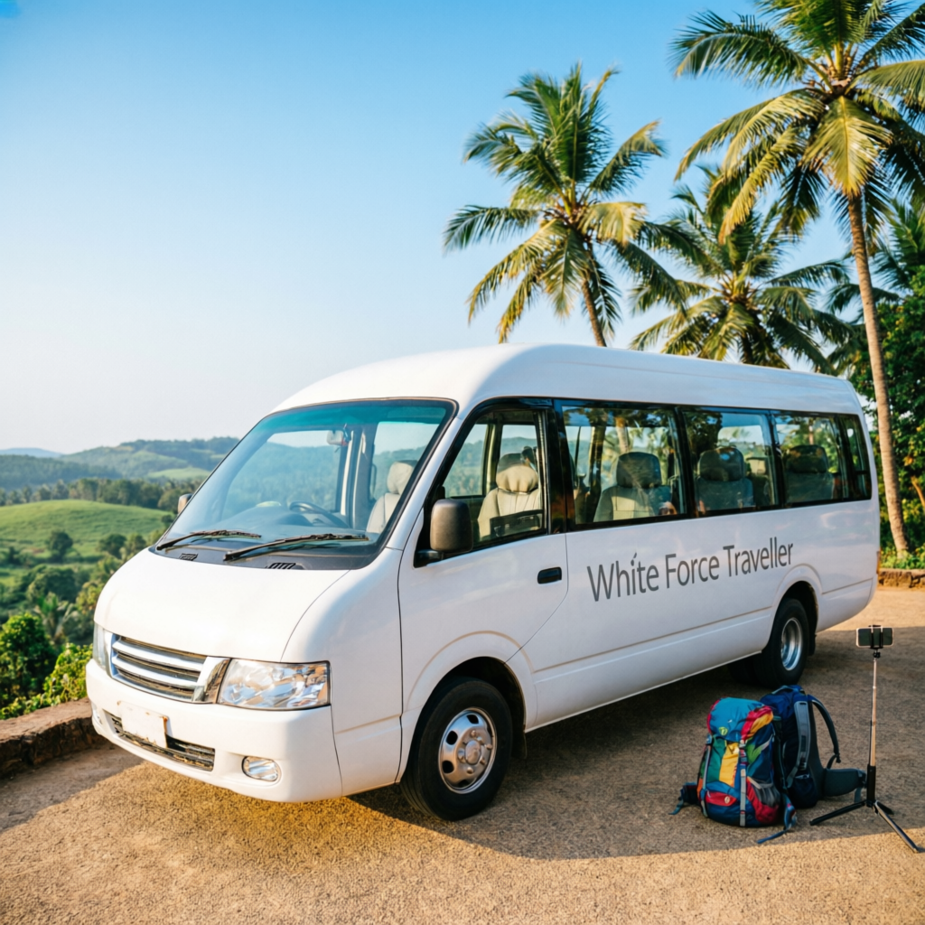 Tempo Traveller group van in Goa