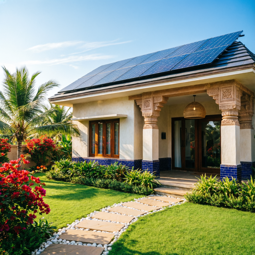 Modern Home with Solar in Sonepur