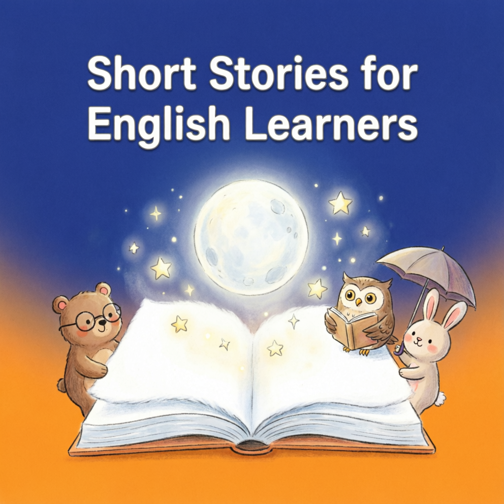 Illustrated open book with story characters, used for the Writing Guidelines free guide.