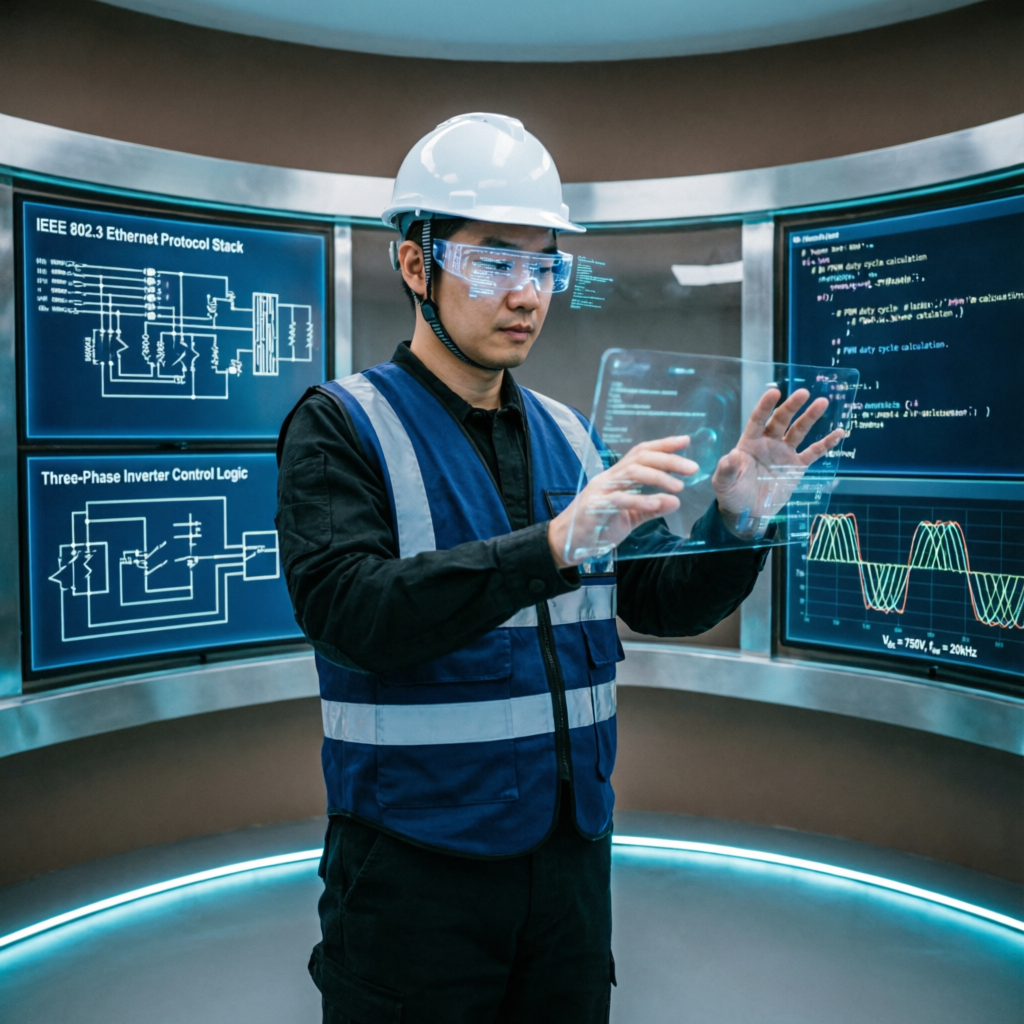 Ingeniero trabajando