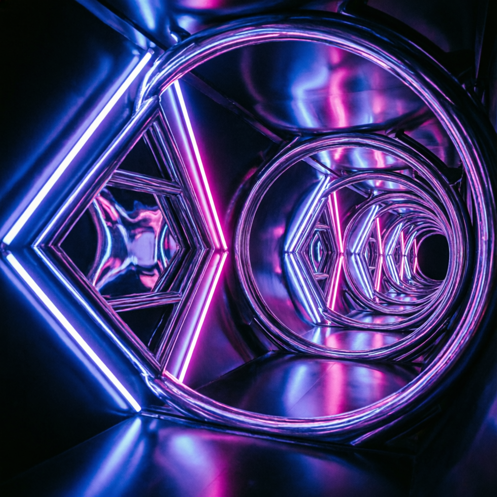 Infinite Tunnel - Abstract geometric tunnel