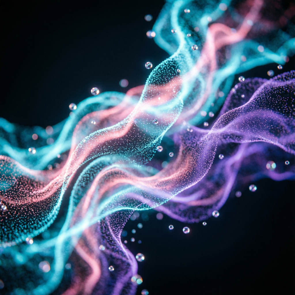 Particle Flow - Abstract particle system