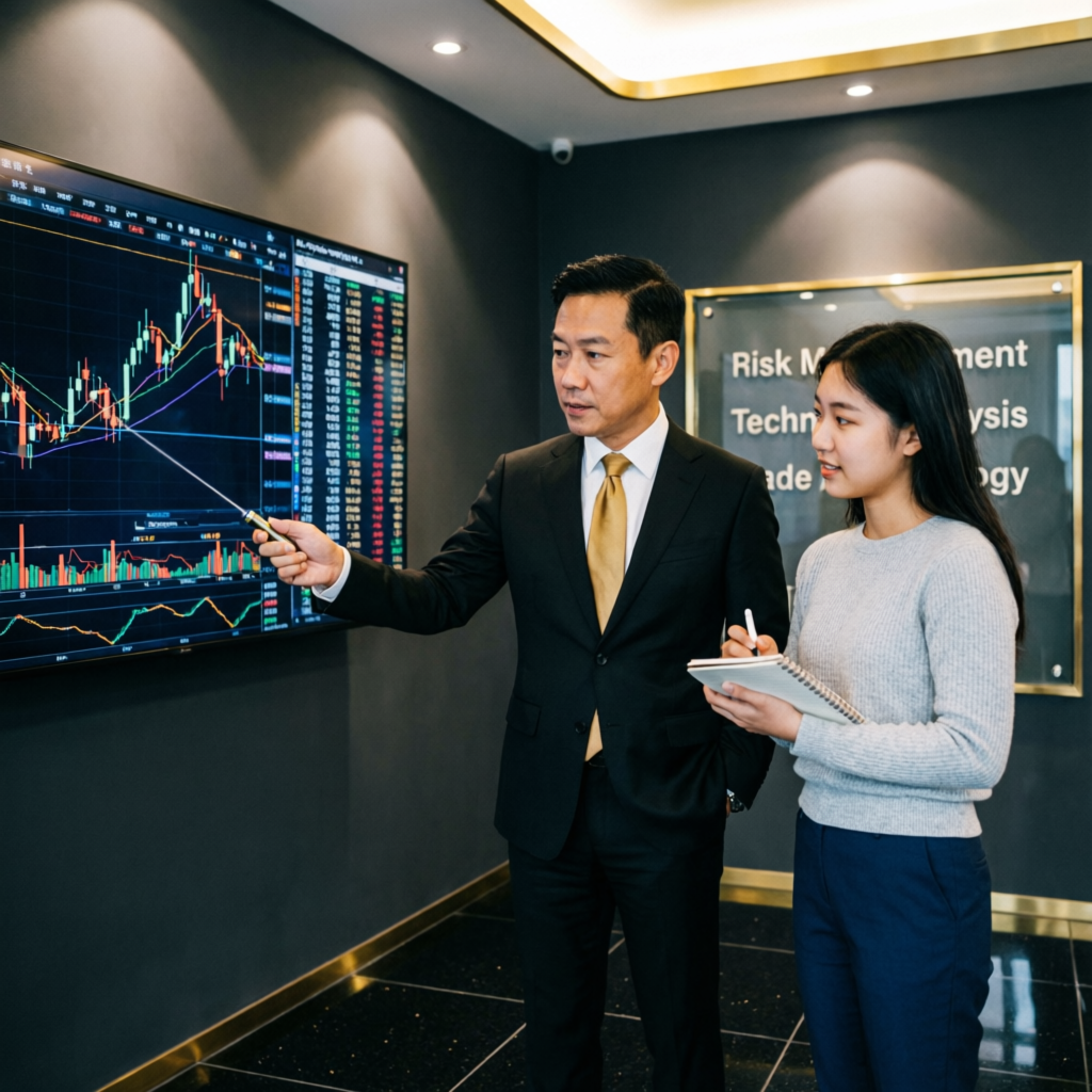 Professional trading mentorship and education with risk management training