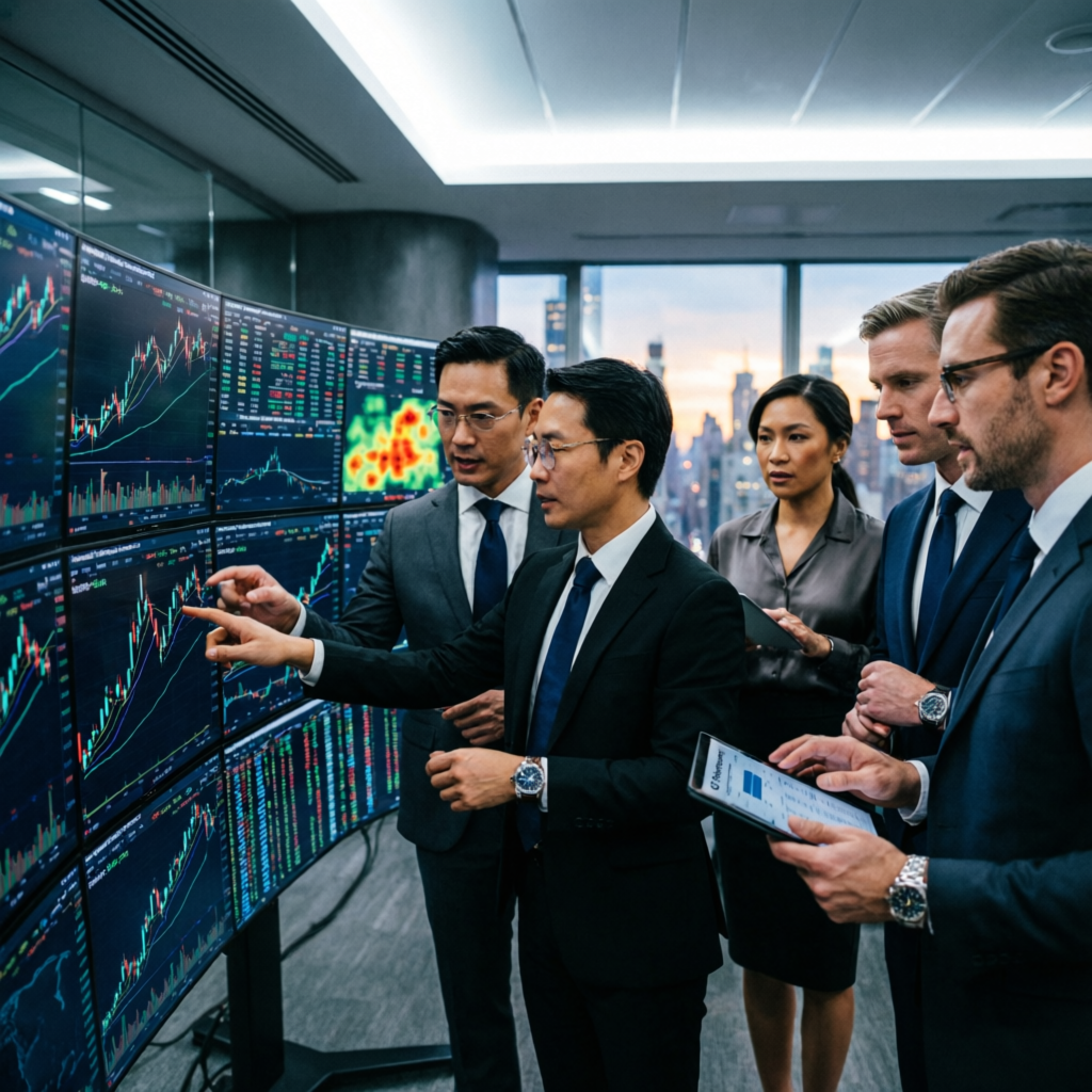Professional trading team collaboration - prop firm experts