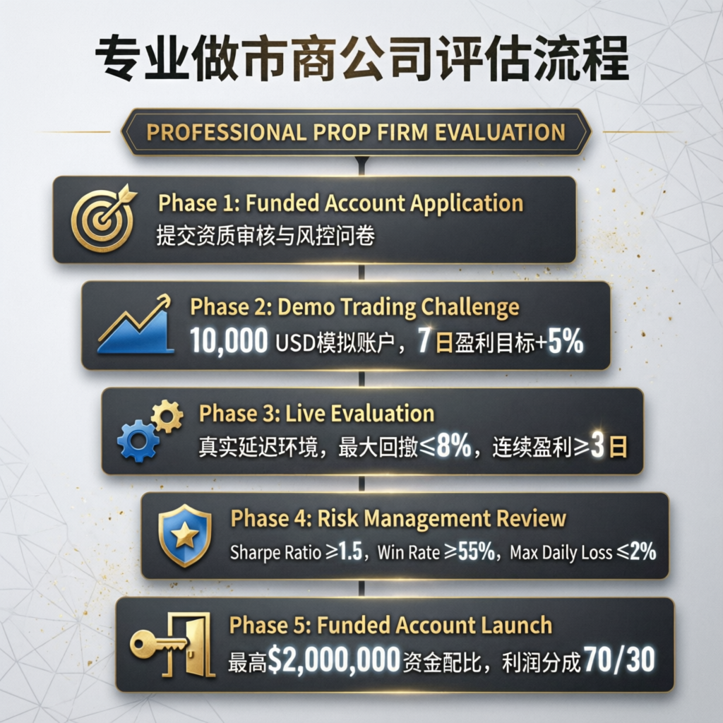 Professional prop firm evaluation process - step by step guide