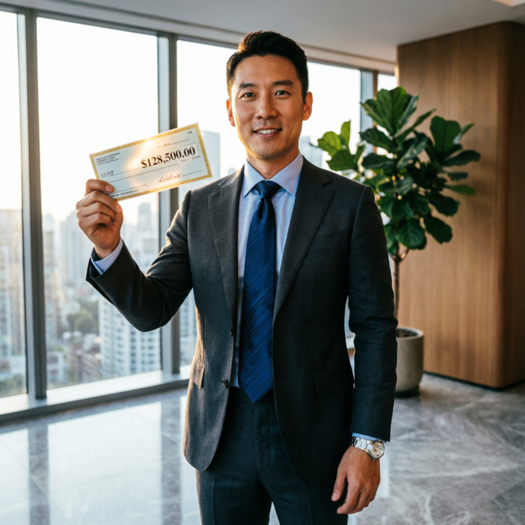 Successful Trader Receiving Topstep Payout