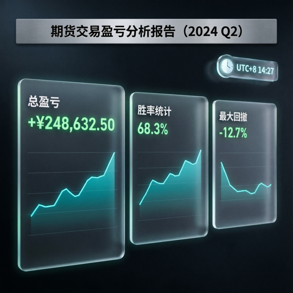 Trading profit and loss statement showing consistent returns