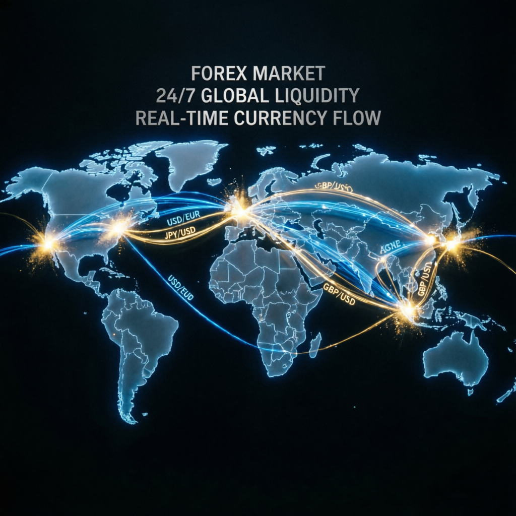 Global Forex Market 24/7 Trading Network