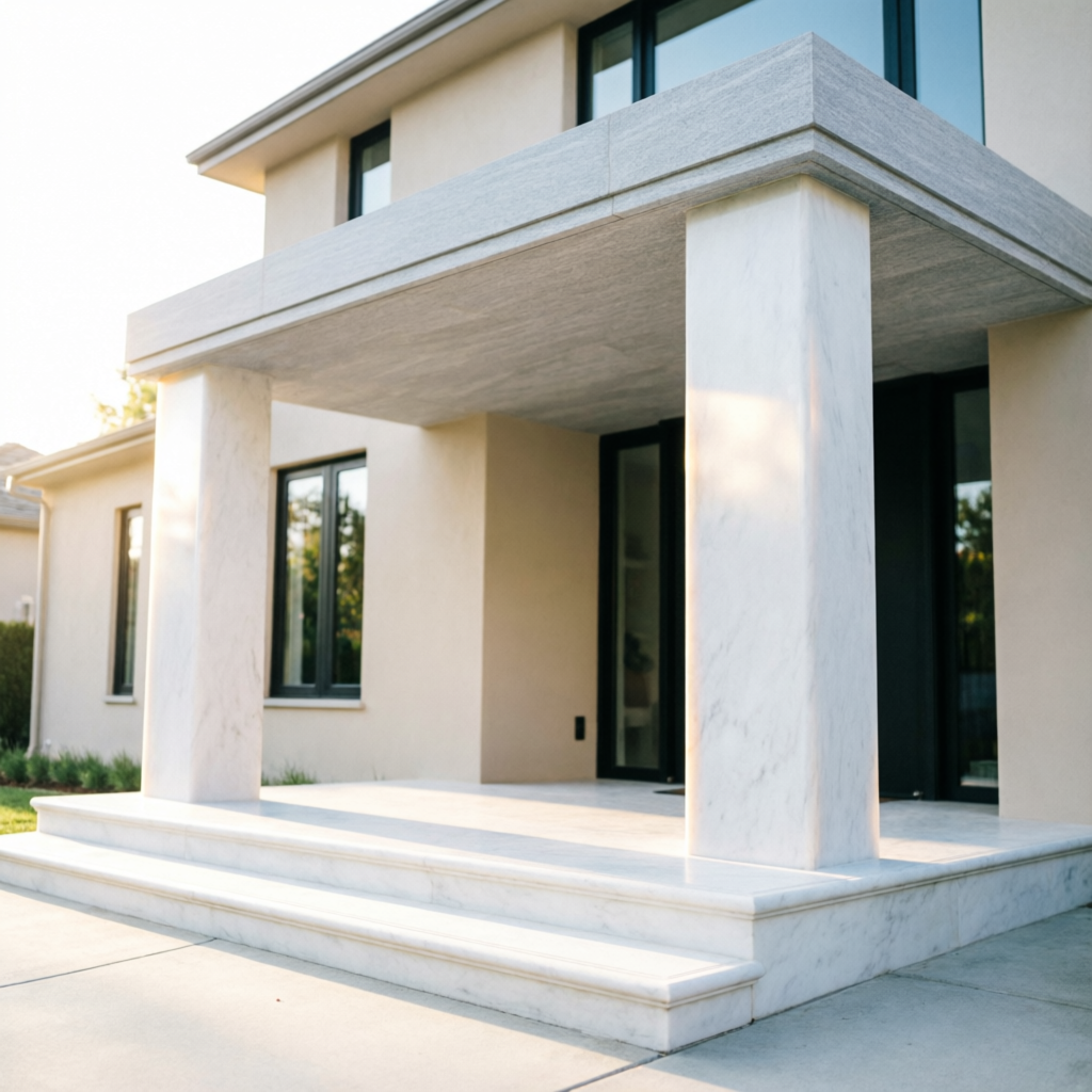 Крыльцо из мрамора