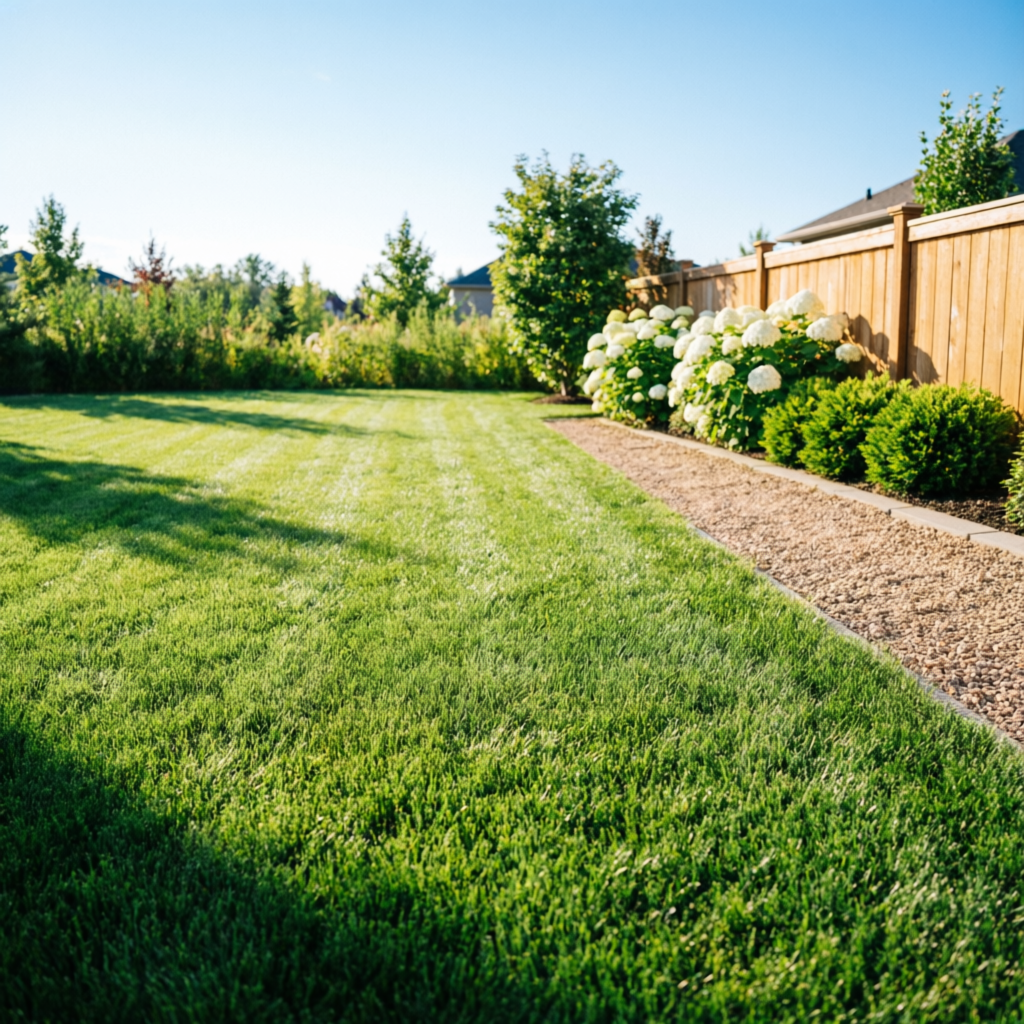 Lush green lawn in Richmond Hill
