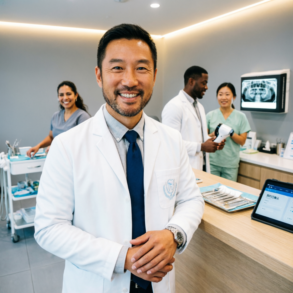 Professional dentist and dental team at City Dental Vaughan clinic
