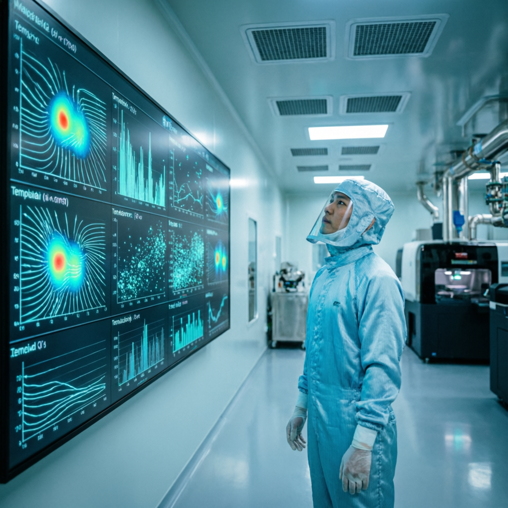 Semiconductor cleanroom monitoring dashboard