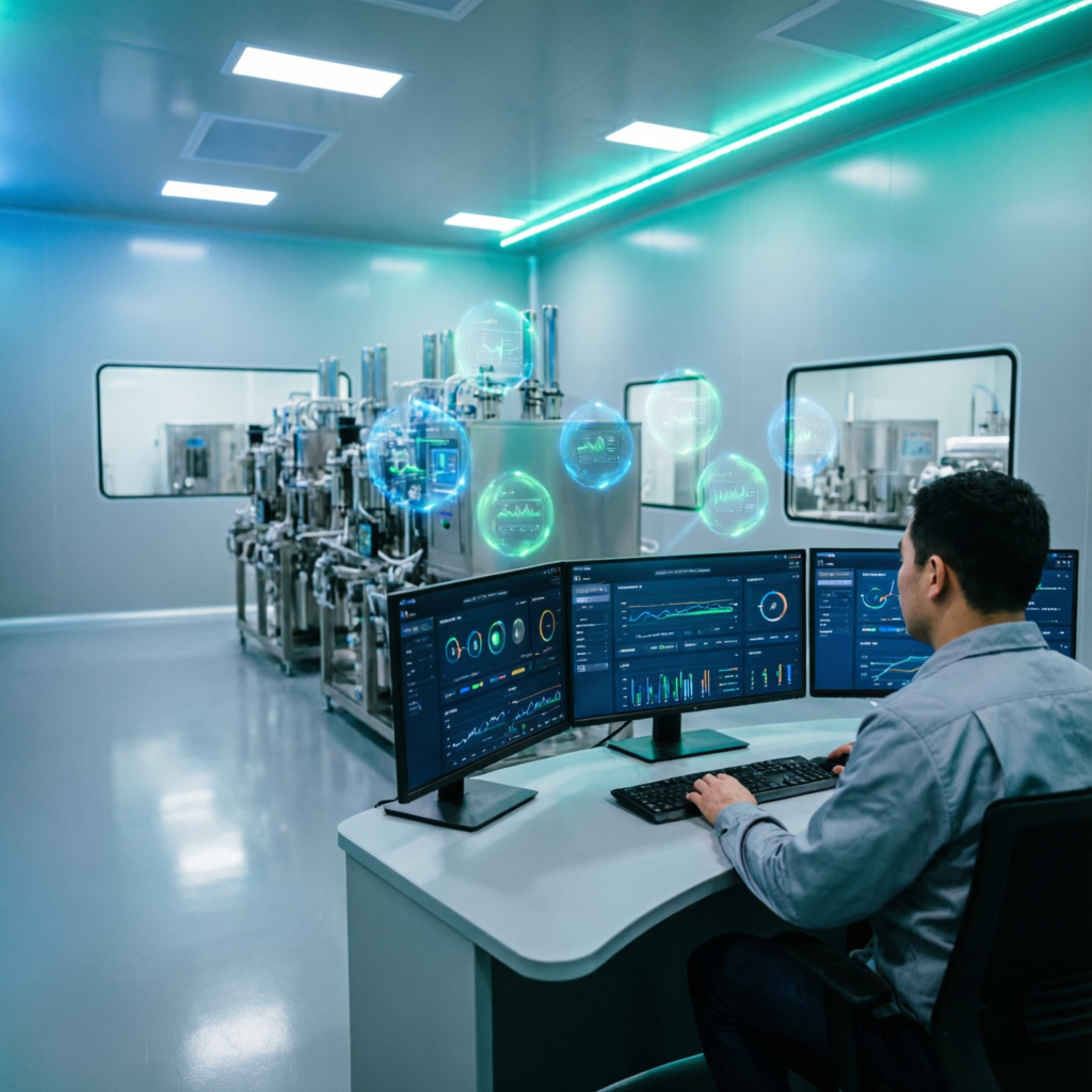 IoT cleanroom monitoring control room