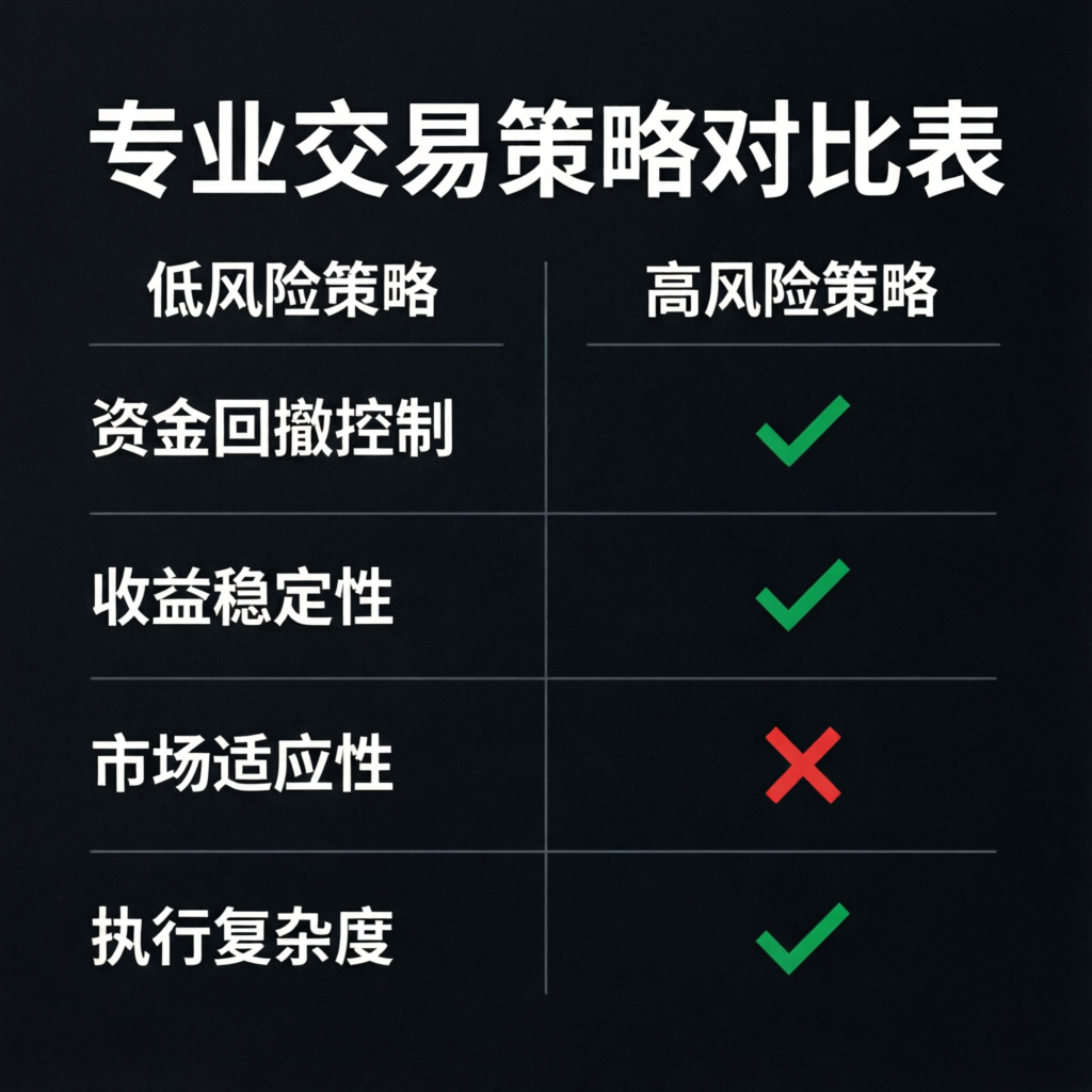 Professional Trading Strategy Comparison
