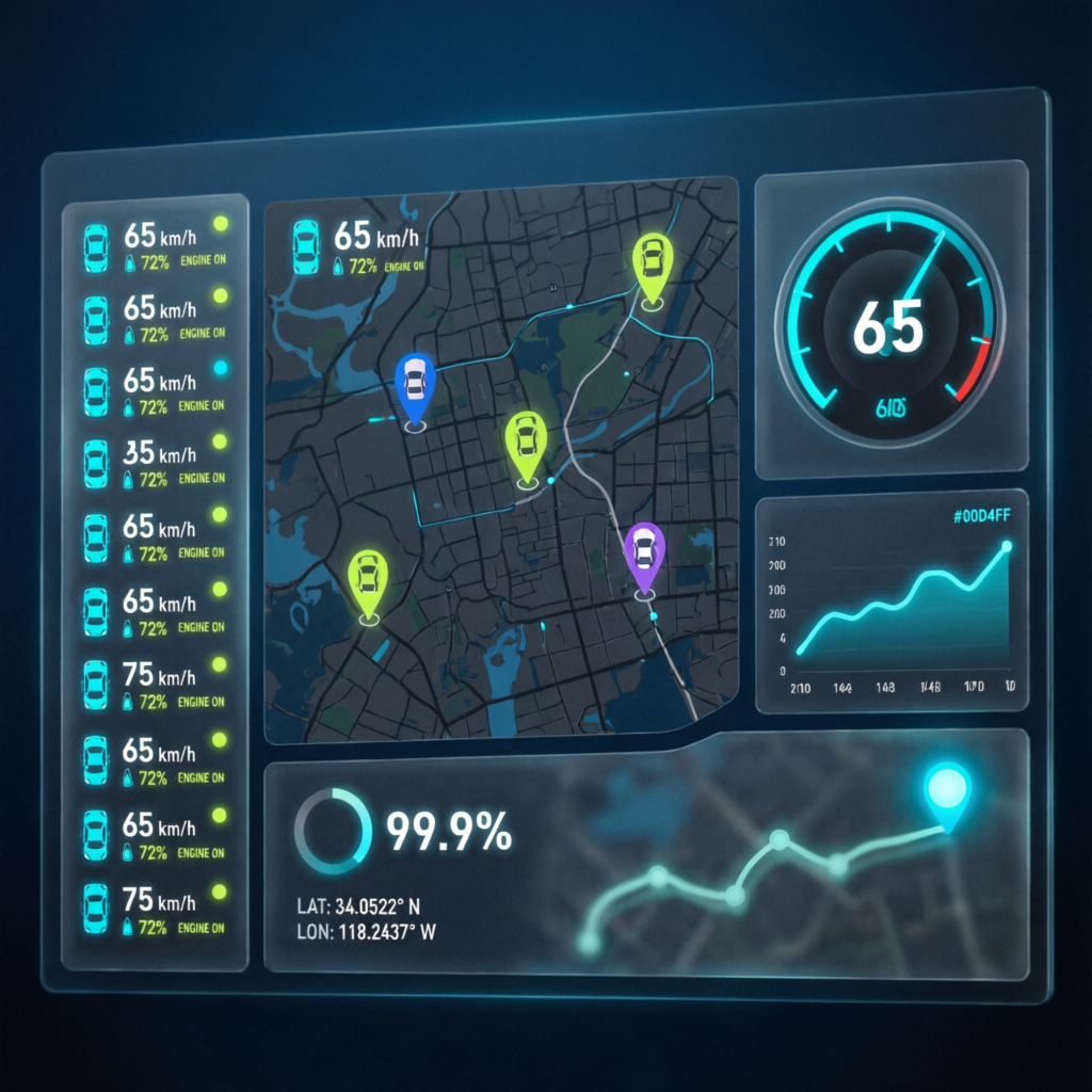 Dashboard Géolocalisation GPS Navixy