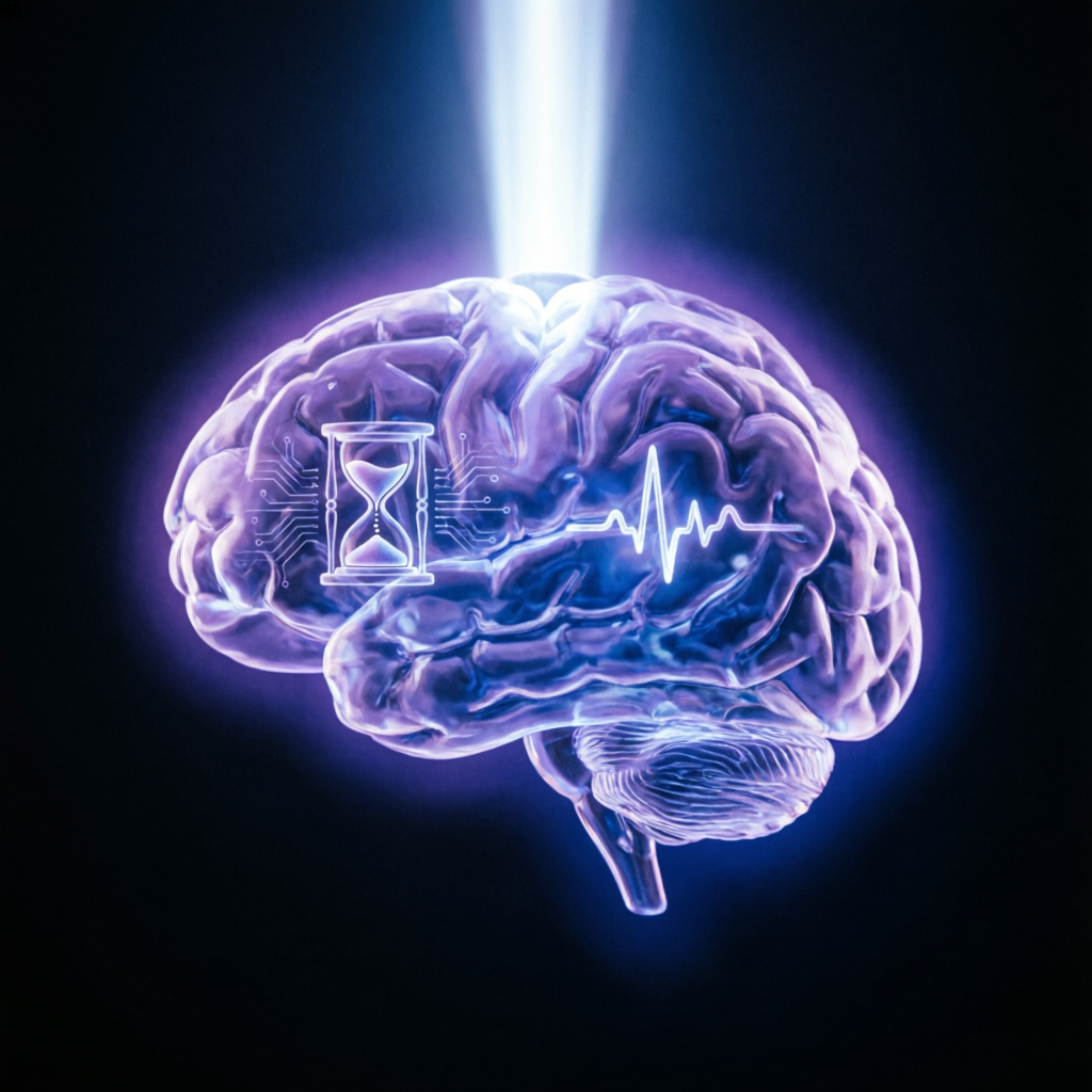 Trading psychology brain visualization showing emotional control and discipline