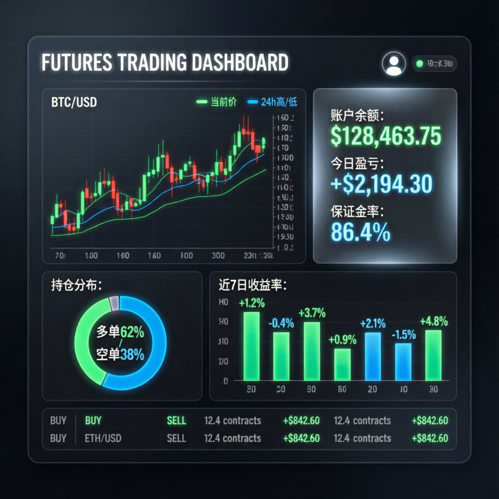 Topstep futures trading dashboard showing profit metrics