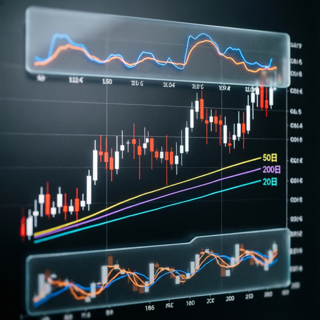 Forex market analysis with technical indicators