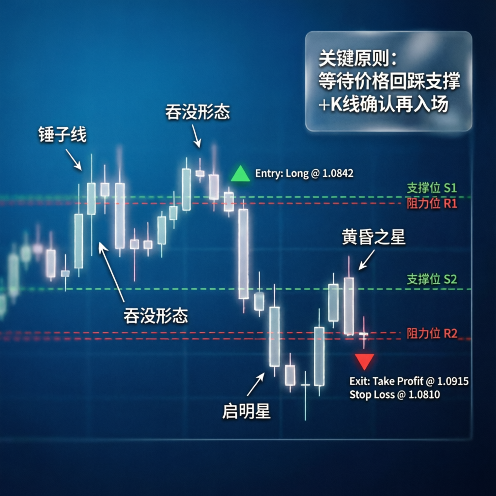 Professional forex trading strategy with entry exit points