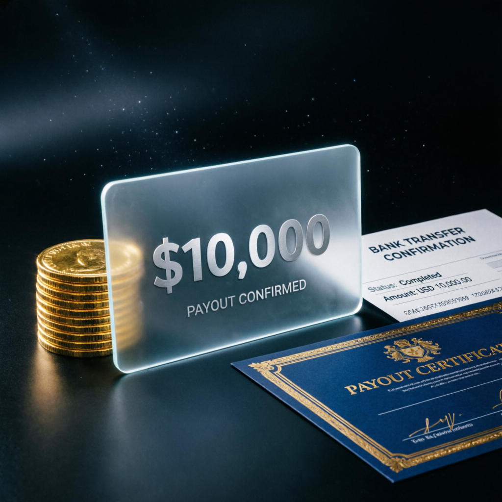 Topstep payout confirmation with bank transfer
