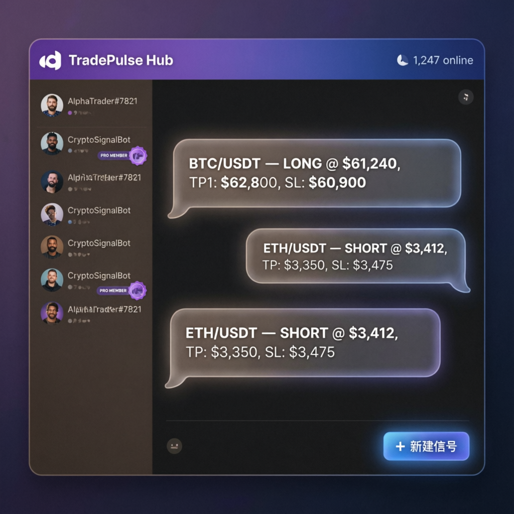 Discord trading community with live signals