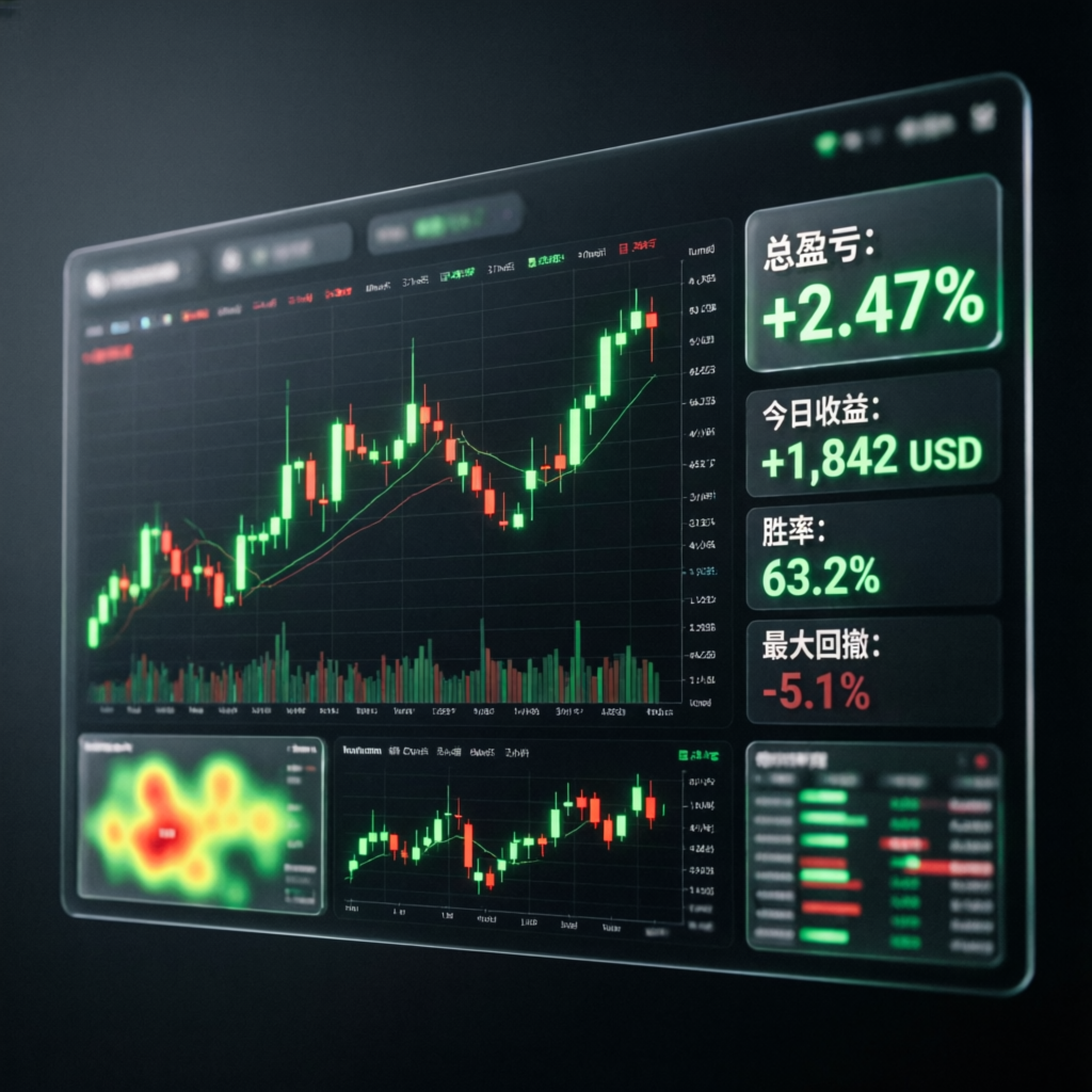 Modern FXIFY trading dashboard showing live forex charts and profit metrics