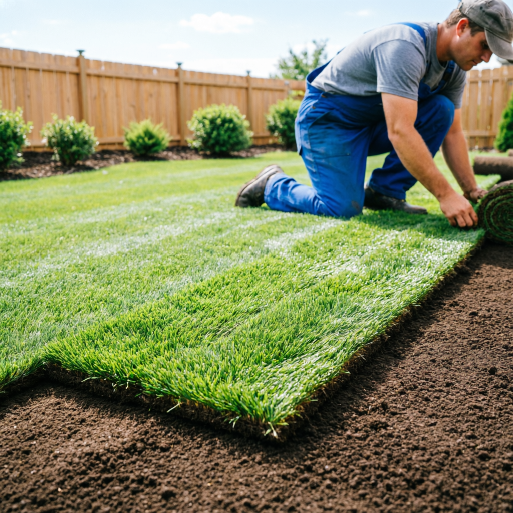 Sod installation new lawn Long Island