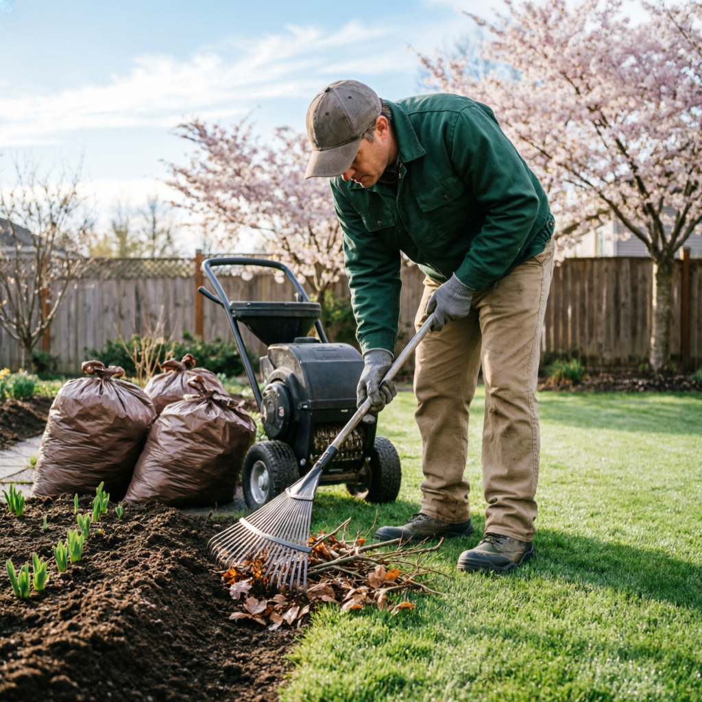 Spring garden cleanup service Long Island
