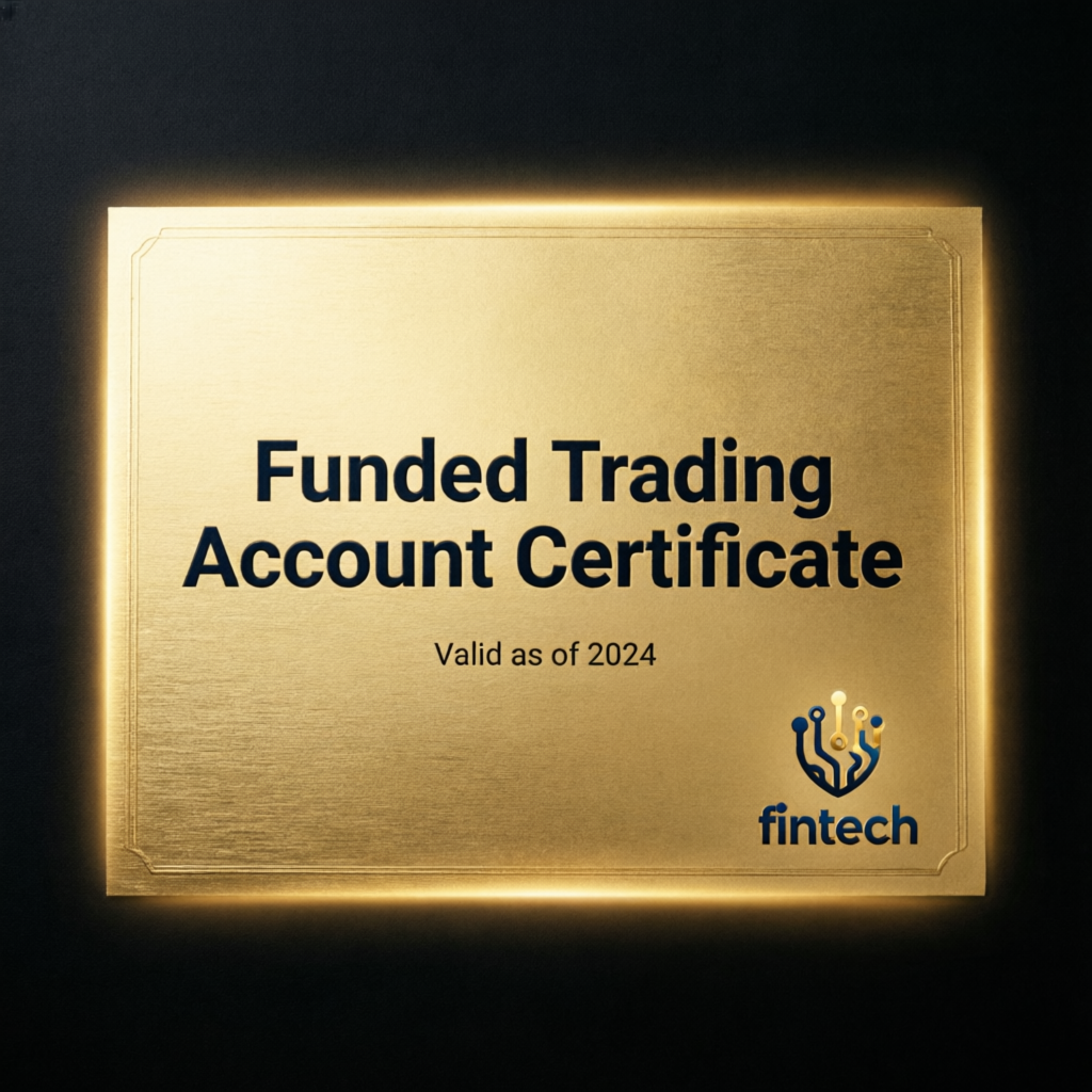 Funded trading account certificate from My Funded Futures