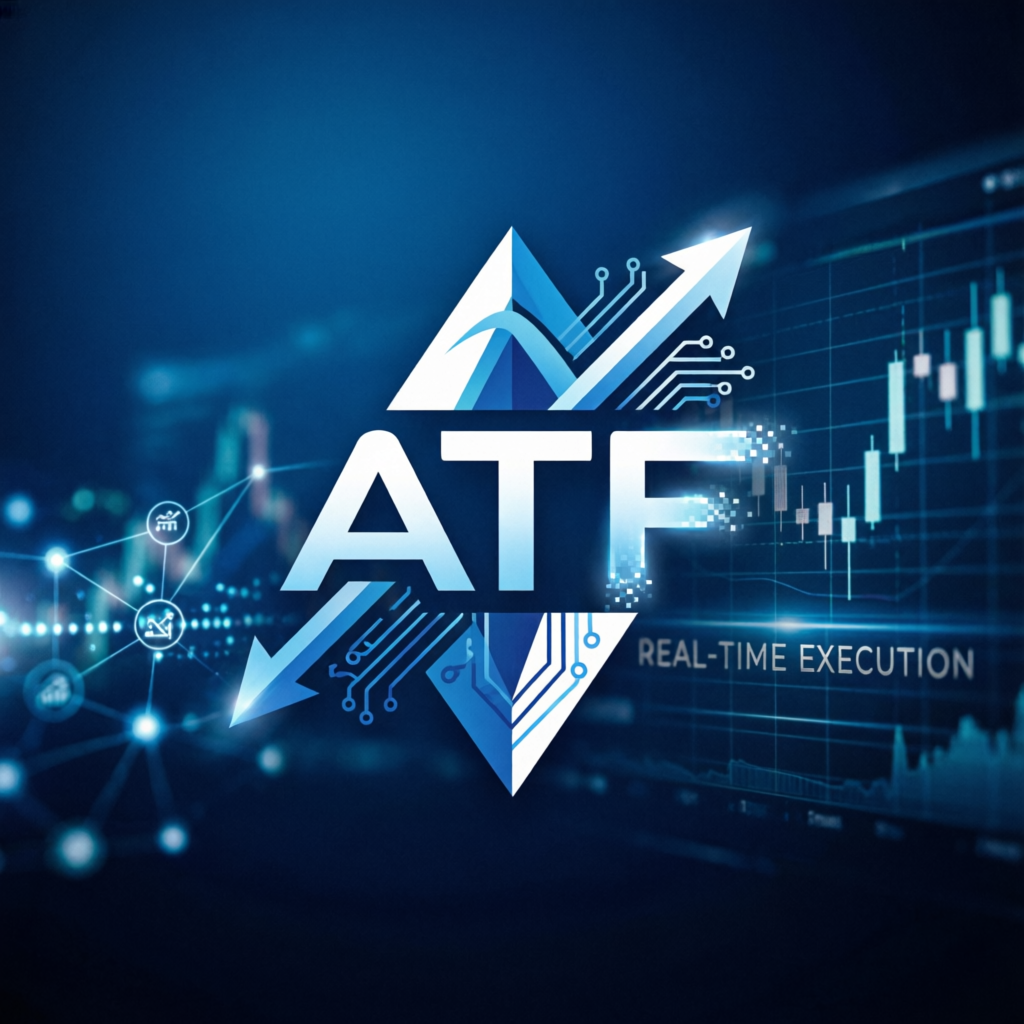 Apex Trader Funding branded trading platform with blue and white design elements